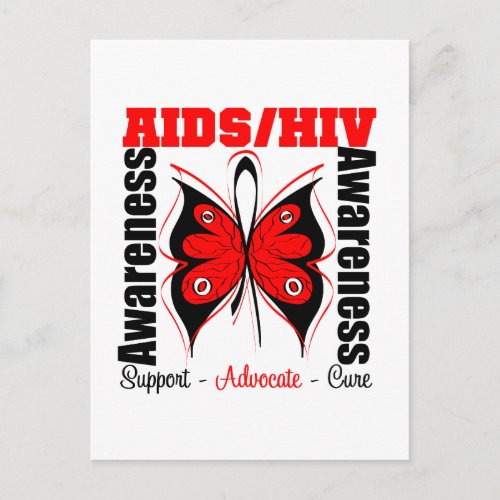 Aids Awareness Butterfly Postcard