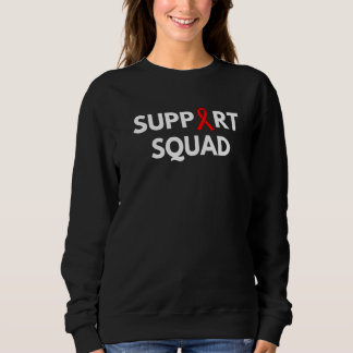 Aids Awareness Day Aids HIV Month Red Ribbon Suppo Sweatshirt