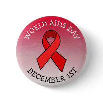 AIDS AWARENESS DAY DECEMBER 1ST BUTTON