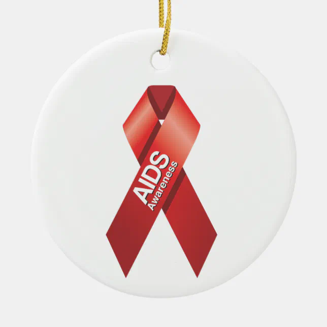 AIDS Awareness Ornament (Front)