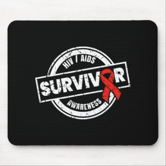 Aids Hiv Awareness Month Tshirts Survivoraids Awar Mouse Pad