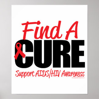 AIDS/HIV Find A Cure Poster