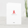 AIDS & HIV | Heart Disease & Stroke - Red Ribbon Thank You Card | Zazzle