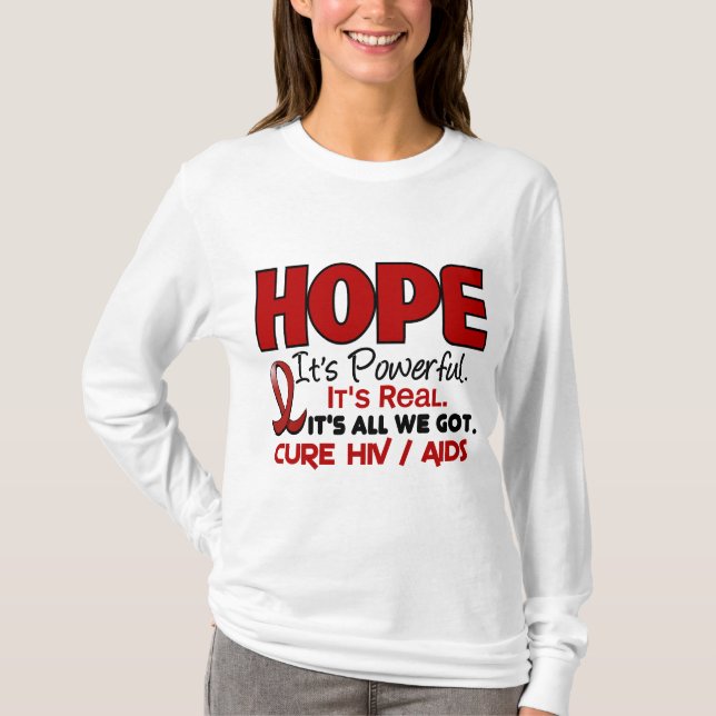 AIDS HIV HOPE 1 T-Shirt (Front)