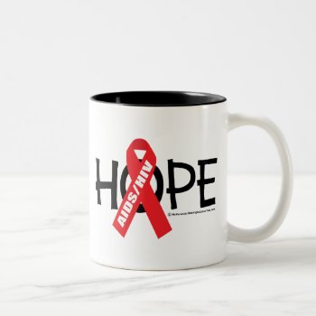 Aids/hiv Hope Two-tone Coffee Mug by fightcancertees at Zazzle