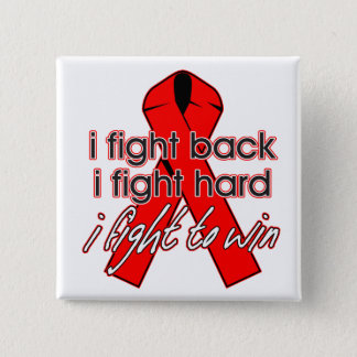 AIDS HIV I Fight Back Pinback Button