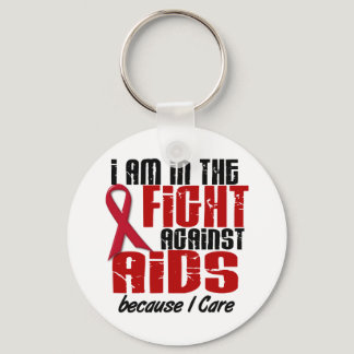 AIDS HIV In The Fight 1 I Care Keychain