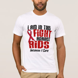 AIDS HIV In The Fight 1 I Care T-Shirt