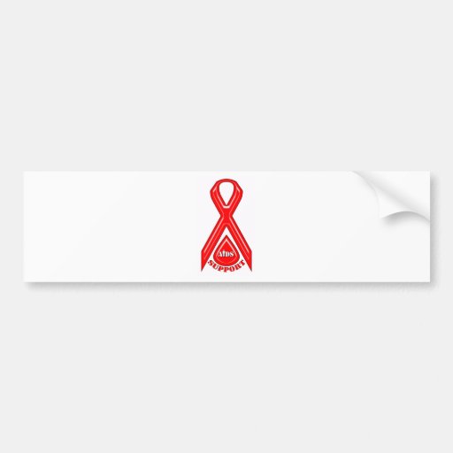AIDS/HIV support logo design Bumper Sticker | Zazzle