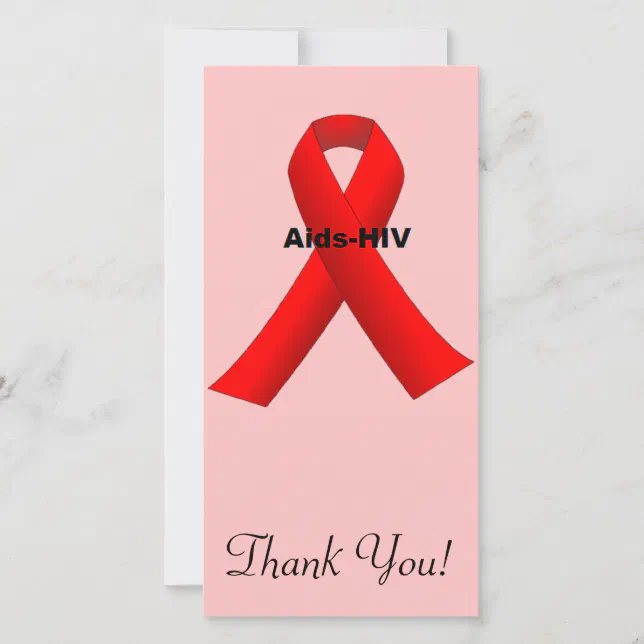 Aids-HIV Thank You Card (Front)