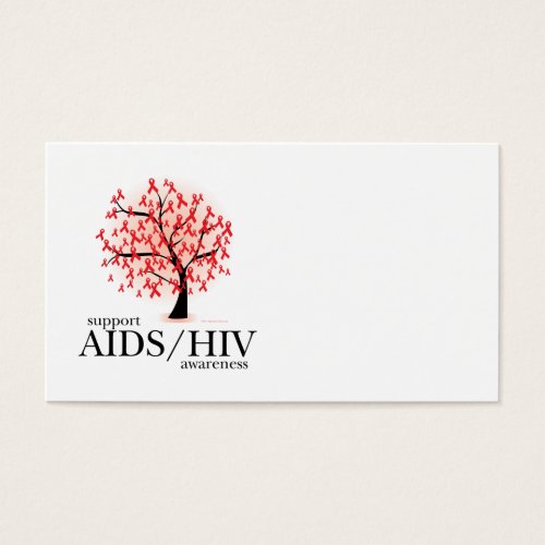AIDS/HIV Tree Business Card