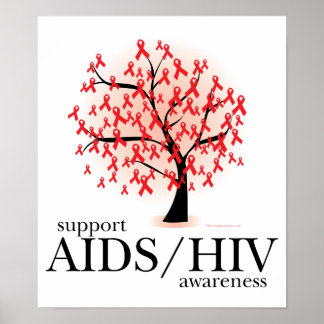 AIDS/HIV Tree Poster