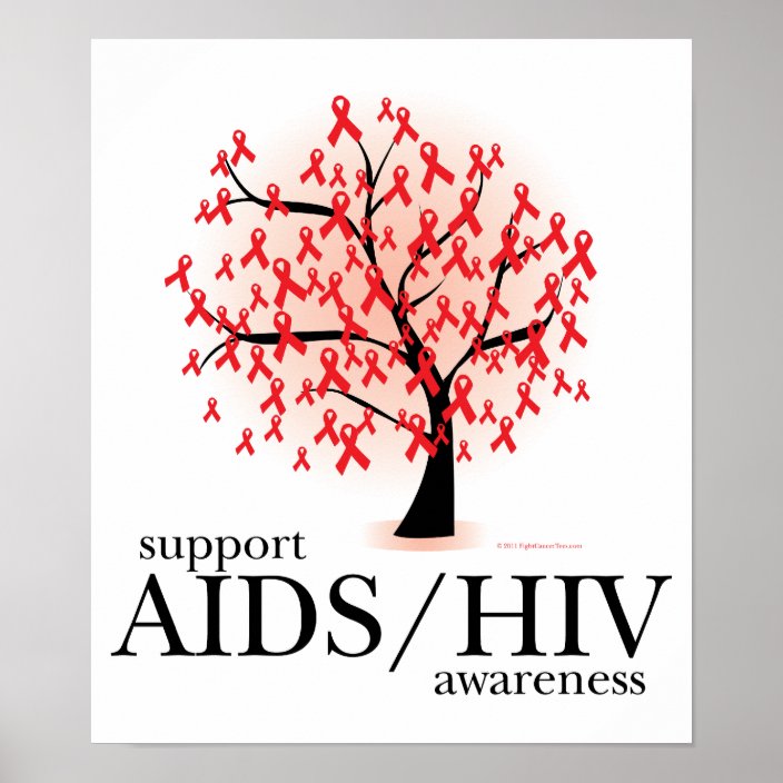 AIDS/HIV Tree Poster | Zazzle.com