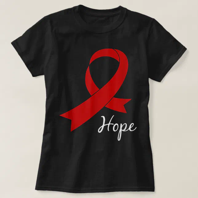 Aids Hope World Aids Day Awareness Hiv Gift Tee (Design Front)