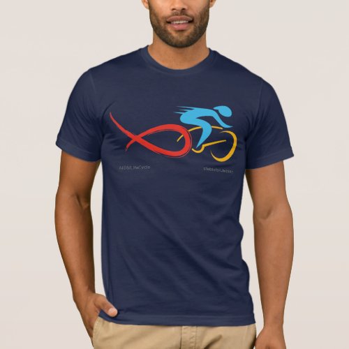 AIDSLifeCycle shirt _ tricolor