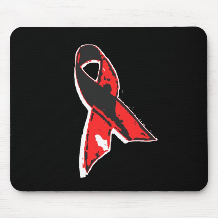 AIDS RIBBON ART MOUSE PADS