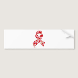 Aids Ribbon Icon Awareness Bumper Sticker