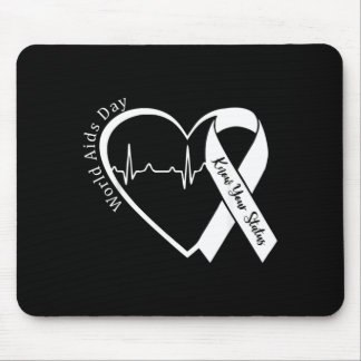 Aids Support Red Ribbon World Aids Day Hiv Aids Mouse Pad
