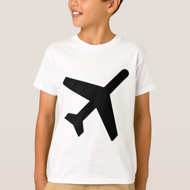 AIGA Departures Sign (Airplane) T-Shirt (Front)