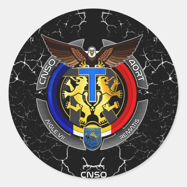 AIGLE7 AUTOCOLLANT CLASSIC ROUND STICKER (Front)