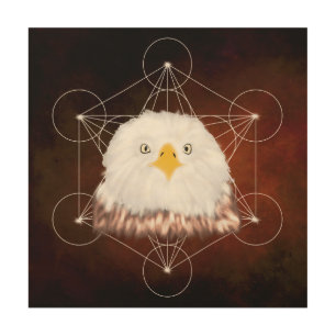 aigle metatron wood wall art