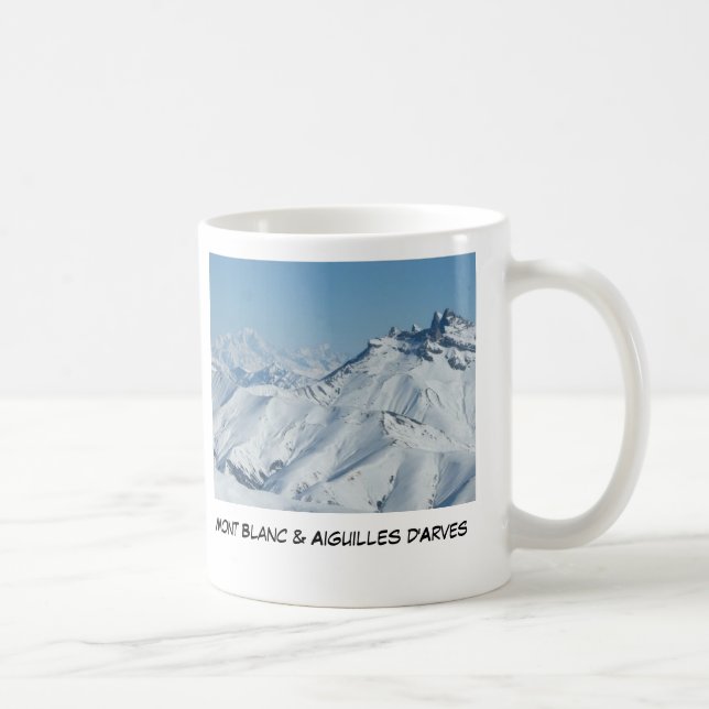 Aiguille d'Arves &amp; Mt Blanc, Mr Neddo ... Coffee Mug (Right)