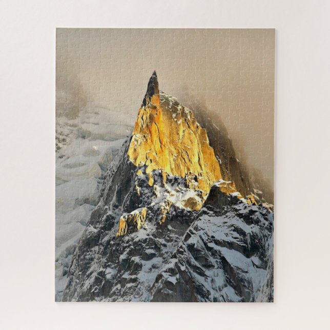Aiguille des Deux Aigles Sunrise, Chamonix Jigsaw Puzzle (Vertical)
