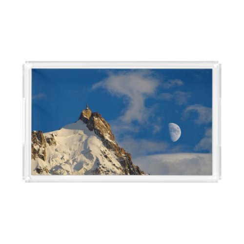 Aiguille du Midi  French Alps France Acrylic Tray