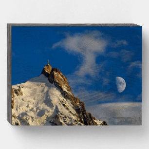 Aiguille du Midi French Alps France Wooden Box Sign