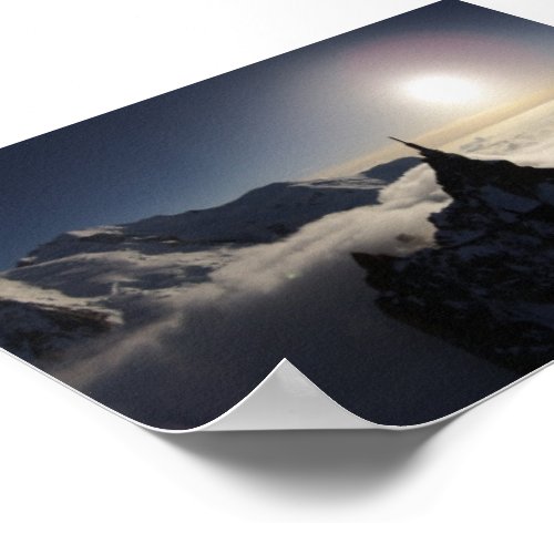 Aiguille du Midi  Mont Blanc at Sunset Poster