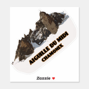 Aiguille du Midi, Mont Blanc Mountain Sticker