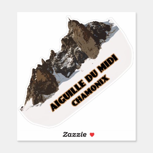 Aiguille du Midi Mont Blanc Mountain Sticker