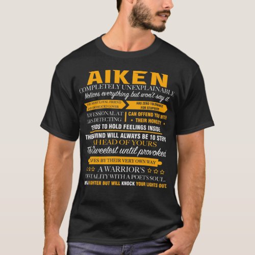 AIKEN completely unexplainable T_Shirt