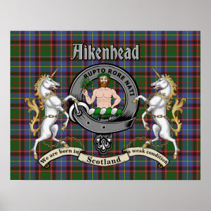 Aikenhead Clan Badge Poster