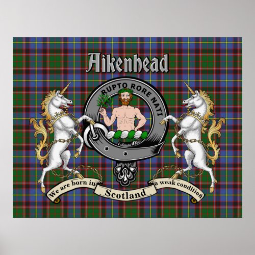 Aikenhead Clan Badge  Poster