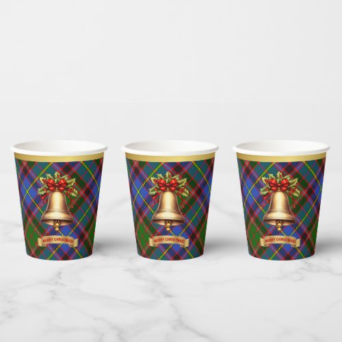 Aikenhead Personalized Tartan Christmas  Paper Cups