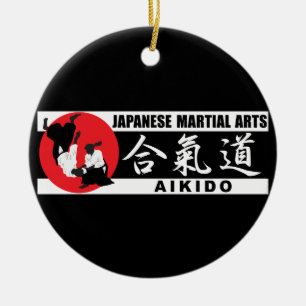 Aikido 2 ceramic ornament