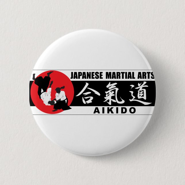 Aikido 2 pinback button (Front)