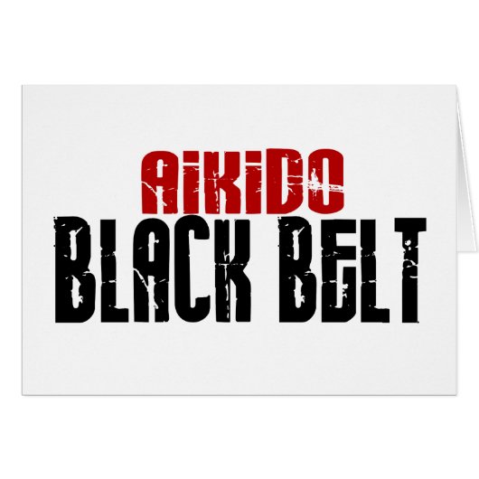 Aikido Black Belt Cards (Front Horizontal)