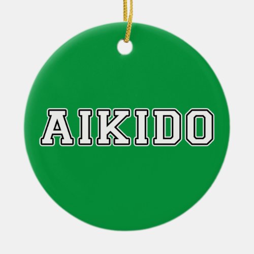Aikido Ceramic Ornament