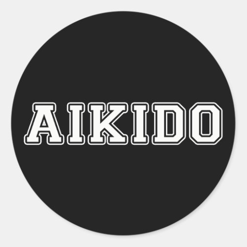 Aikido Classic Round Sticker