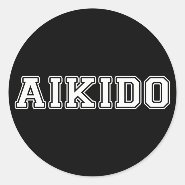 Aikido Classic Round Sticker (Front)