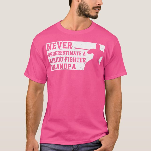 Aikido Fighter Grandpa Aikido Fighter T-Shirt (Front)