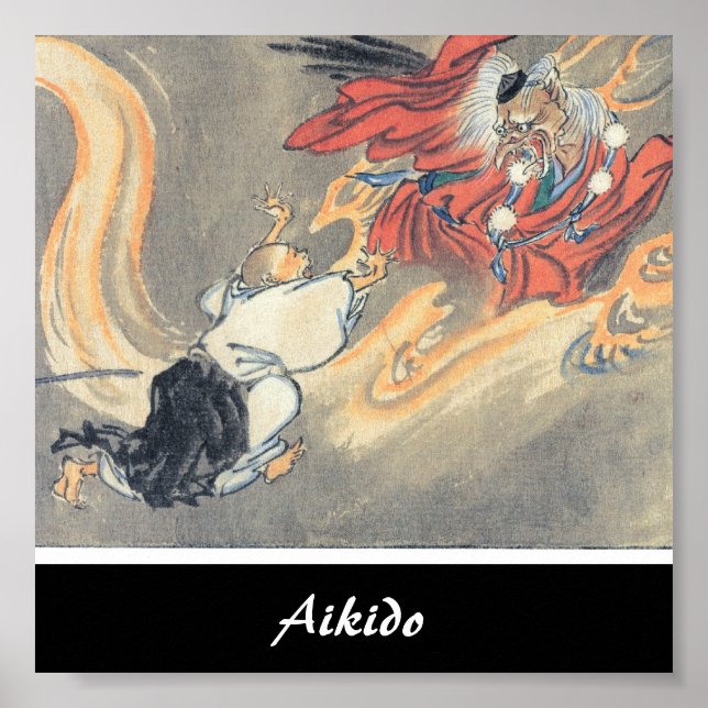 Aikido Japanese Martial Art Poster (Front)