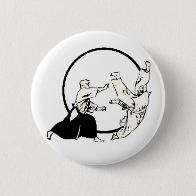 Aikido Pinback Button (Front)
