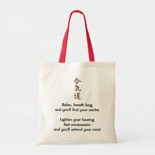 Aikido principles tote bag
