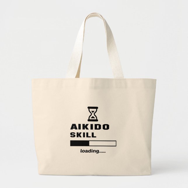 Aikido skill Loading...... Large Tote Bag (Front)