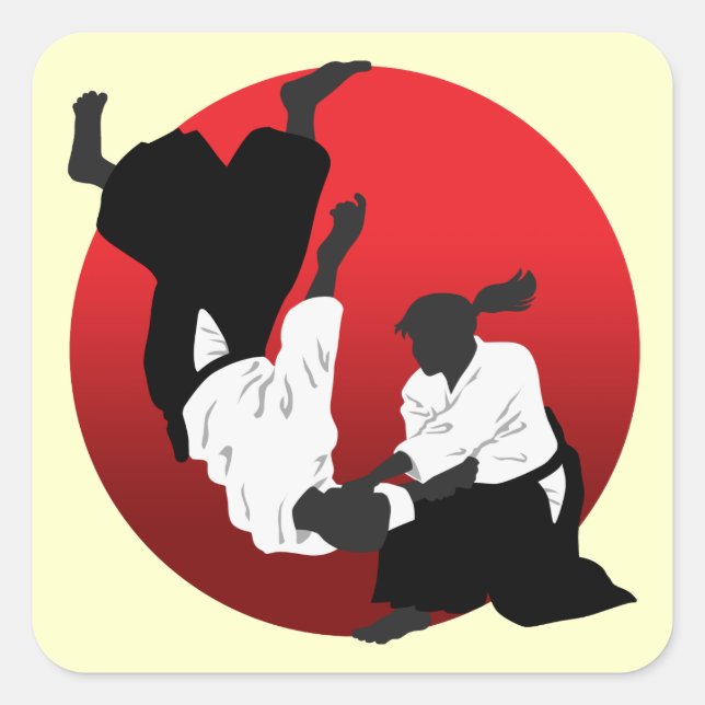Aikido Square Sticker (Front)
