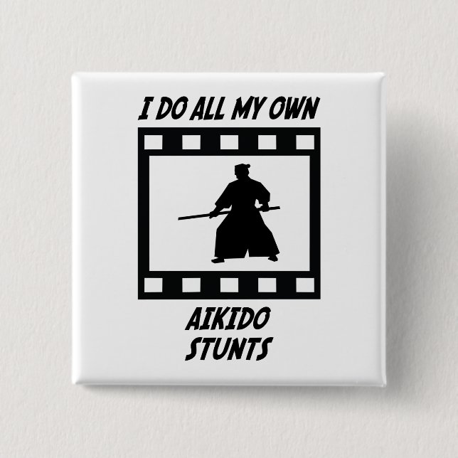 Aikido Stunts Button (Front)
