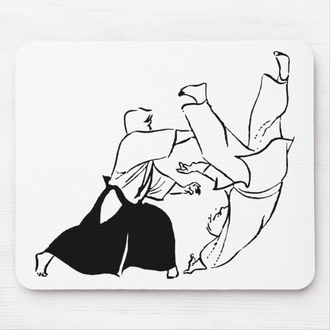 Aikido techniques mouse pad (Front)